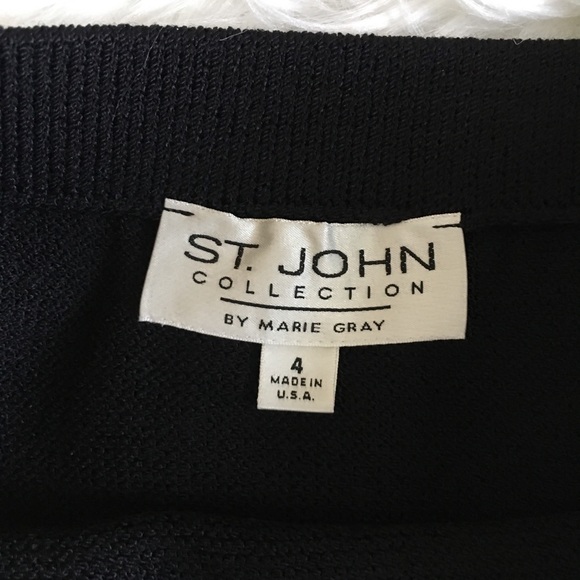 ST. JOHN COLLECTION | Flared Hem Knit Skirt - Picture 3 of 8